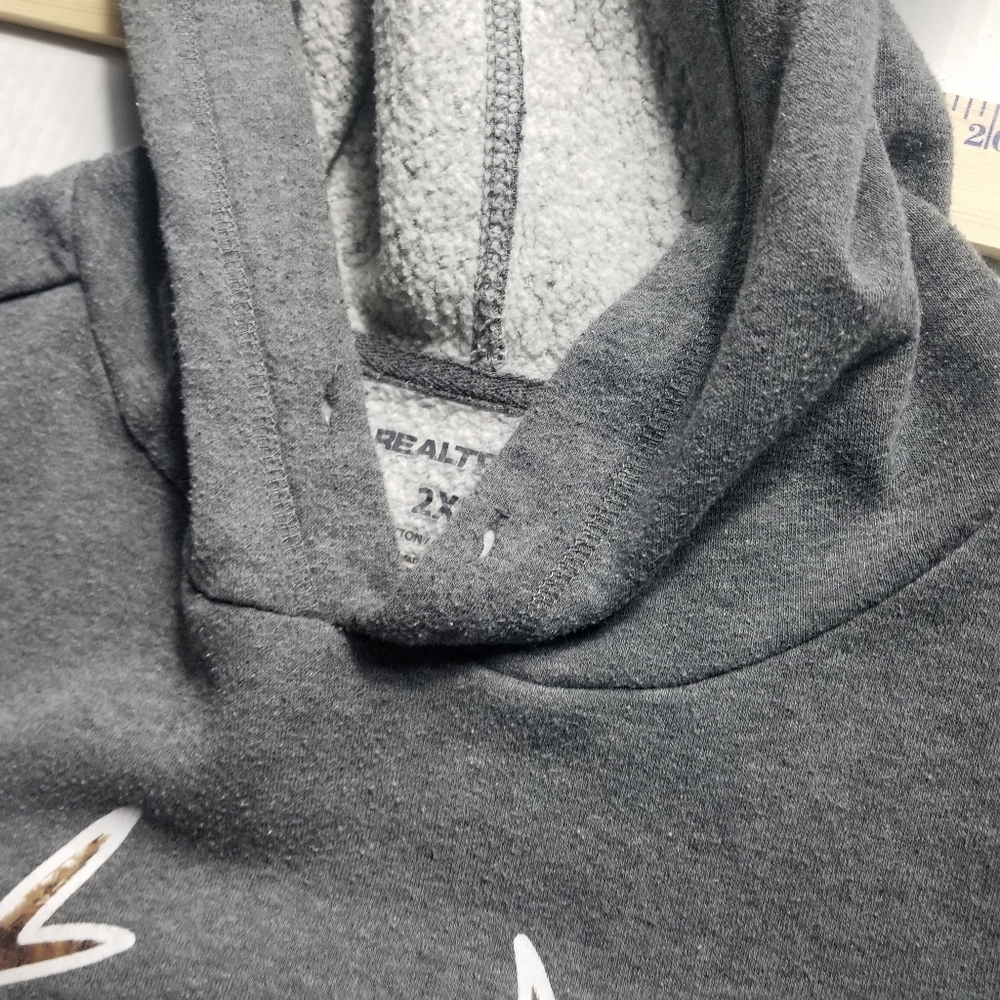 REALTREE MEN'S GRAY HOODIE SIZE 2XL (SEE FULL DESCRIPTION) - Picture 10 of 13